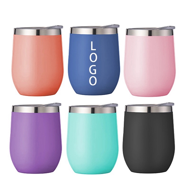 12 Oz. Stainless Steel U Style Wine Tumbler - 12 Oz. Stainless Steel U Style Wine Tumbler - Image 0 of 25