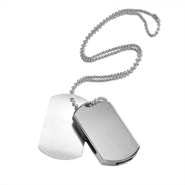 Metal Dog Tag USB Flash Drive 2.0 - Metal Dog Tag USB Flash Drive 2.0 - Image 1 of 1