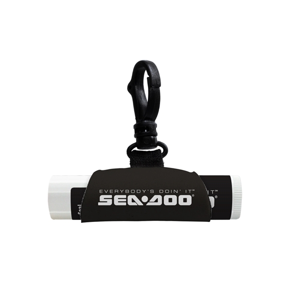 Neoprene Lip Balm Sleeve Pocket with SPF 15 Lip Balm - Neoprene Lip Balm Sleeve Pocket with SPF 15 Lip Balm - Image 0 of 7