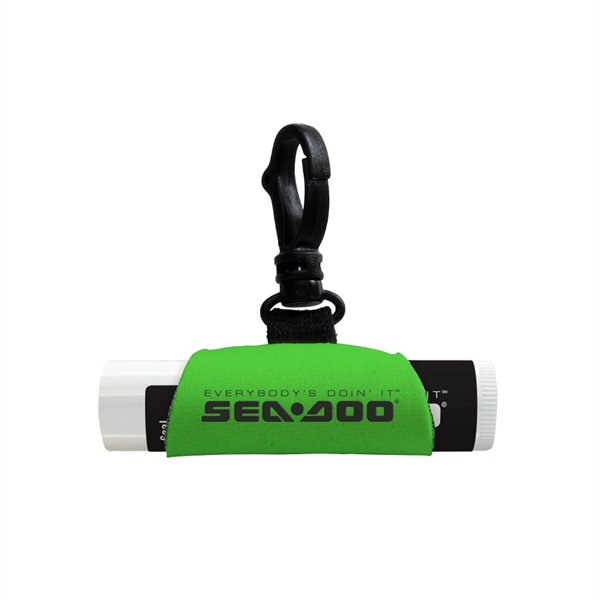 Neoprene Lip Balm Sleeve Pocket with SPF 15 Lip Balm - Neoprene Lip Balm Sleeve Pocket with SPF 15 Lip Balm - Image 3 of 7