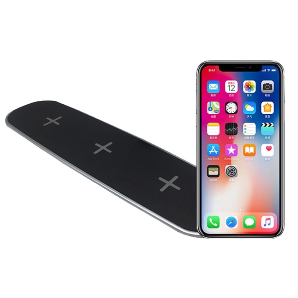 3 in 1 Dual USB 5W Qi Wireless Charger - 3 in 1 Dual USB 5W Qi Wireless Charger - Image 2 of 3