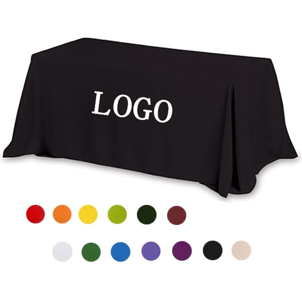 3-Sided Economy 8 Ft Table Covers - 3-Sided Economy 8 Ft Table Covers - Image 0 of 8
