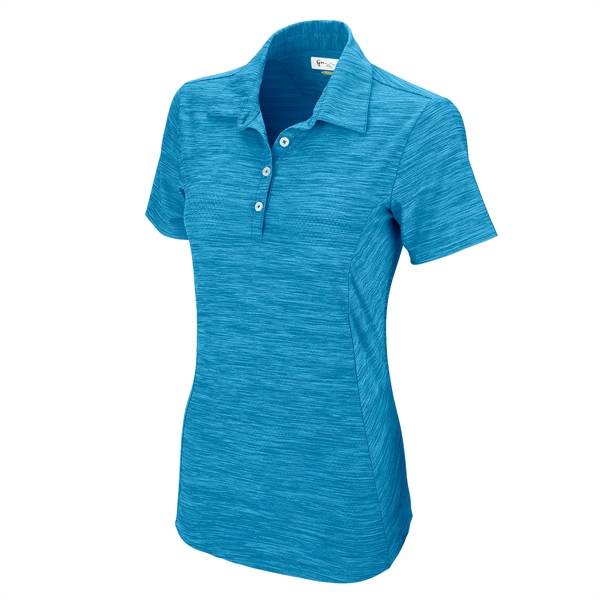 Women's Greg Norman Play Dry® Heather Solid Polo - Women's Greg Norman Play Dry® Heather Solid Polo - Image 1 of 15