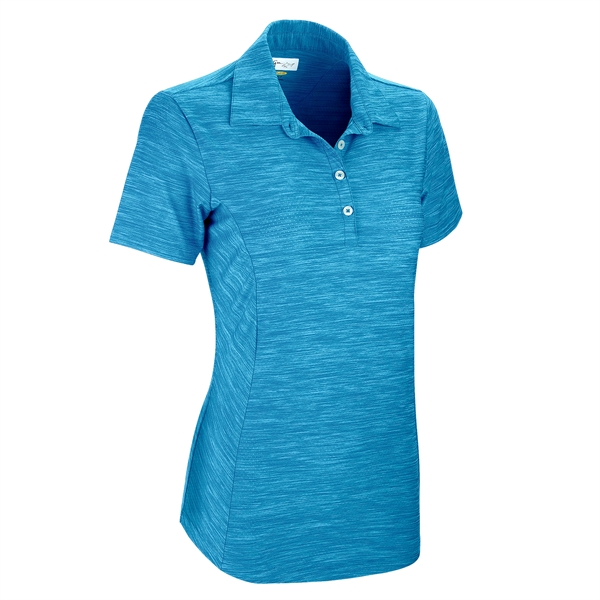 Women's Greg Norman Play Dry® Heather Solid Polo - Women's Greg Norman Play Dry® Heather Solid Polo - Image 2 of 15