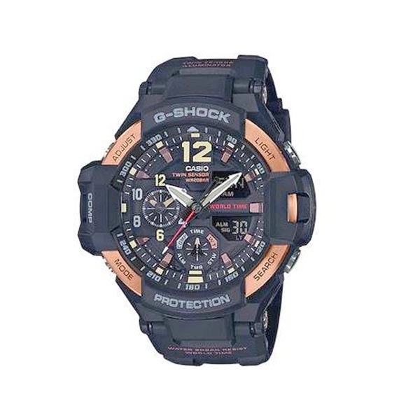 Casio G-Shock Gravitymaster 52 mm Quartz Men's Watch - Black - Casio G-Shock Gravitymaster 52 mm Quartz Men's Watch - Black - Image 0 of 3