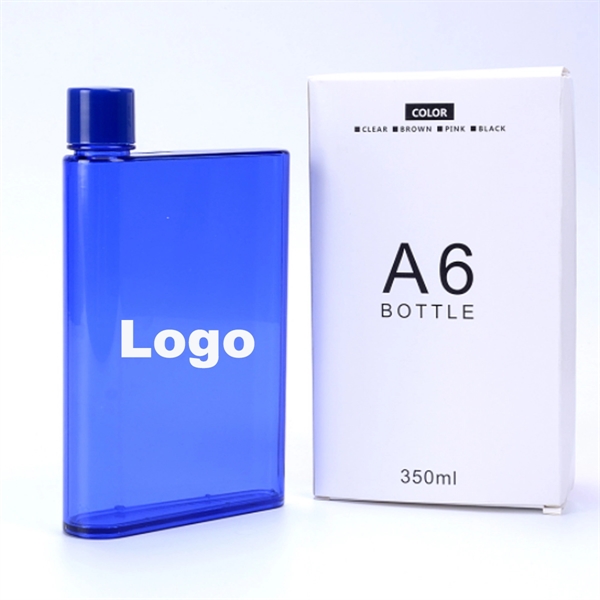 12oz Flat Plastic Water Bottle - 12oz Flat Plastic Water Bottle - Image 0 of 1