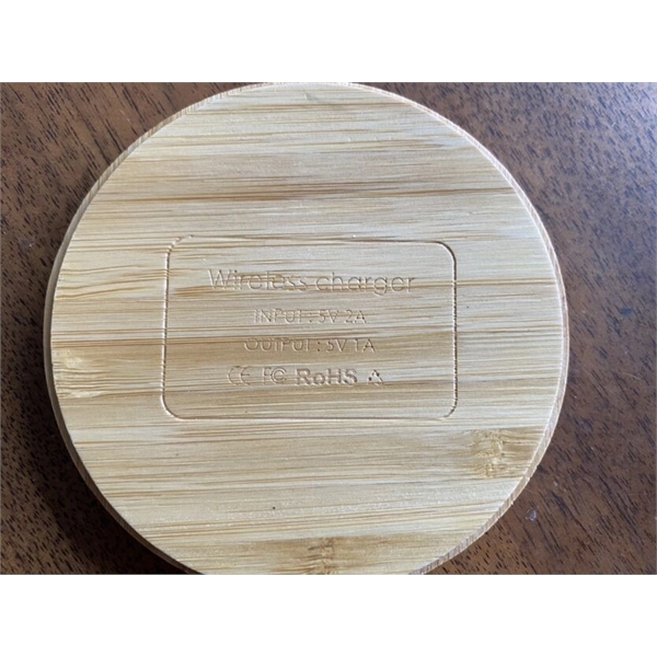 Honest Bamboo Wireless Charger Qi Charging Pad - Honest Bamboo Wireless Charger Qi Charging Pad - Image 2 of 8
