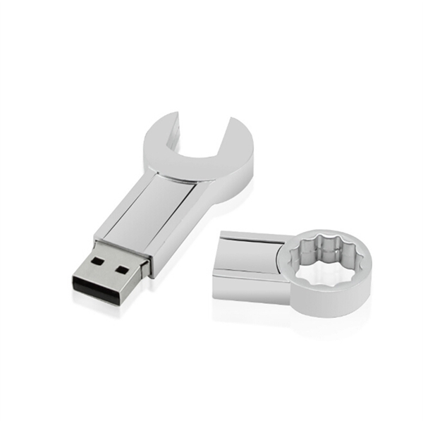 Multi-Functional Metal Flash Drive w/Wrench - Multi-Functional Metal Flash Drive w/Wrench - Image 0 of 5
