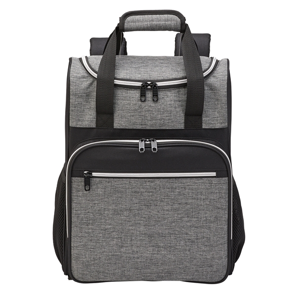 24-Can Heather Backpack Cooler - 24-Can Heather Backpack Cooler - Image 2 of 3
