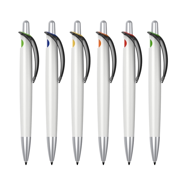 Plastic Pen with Transparent Clip - Plastic Pen with Transparent Clip - Image 3 of 3