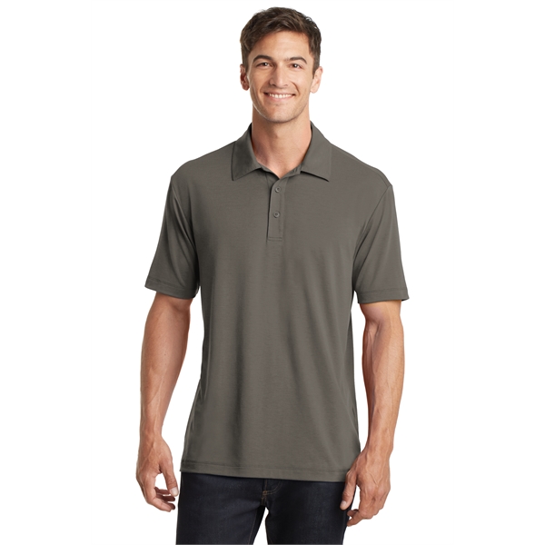 Port Authority Cotton Touch Performance Polo w/ Screen Print - Port Authority Cotton Touch Performance Polo w/ Screen Print - Image 4 of 14
