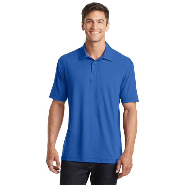 Port Authority Cotton Touch Performance Polo w/ Screen Print - Port Authority Cotton Touch Performance Polo w/ Screen Print - Image 6 of 14