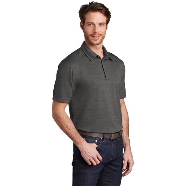 Port Authority Stretch Heather Polo - Port Authority Stretch Heather Polo - Image 9 of 13