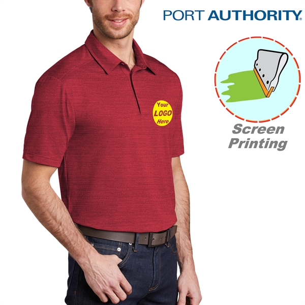 Port Authority Stretch Heather Polo - Port Authority Stretch Heather Polo - Image 1 of 13
