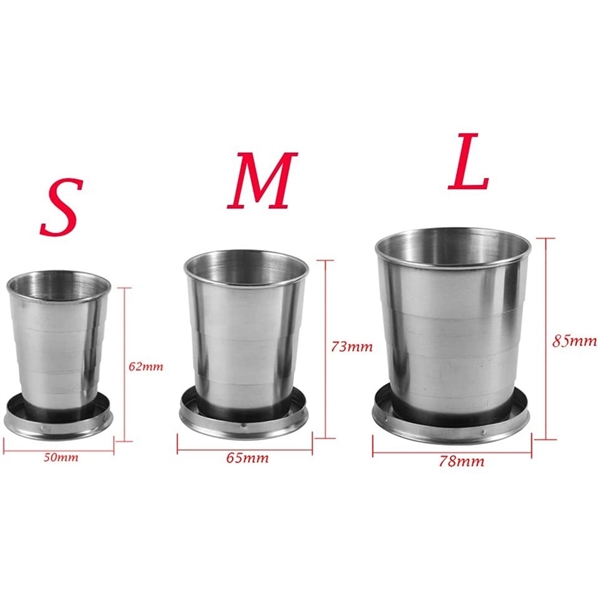 Camping Folding Cup Portable Outdoor 75ml - Camping Folding Cup Portable Outdoor 75ml - Image 2 of 4