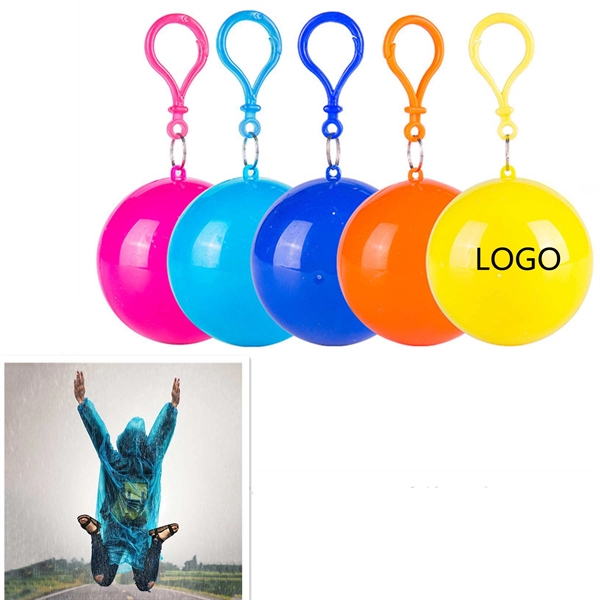 Advertising Disposable Raincoat for Adults with Ball - Advertising Disposable Raincoat for Adults with Ball - Image 0 of 1