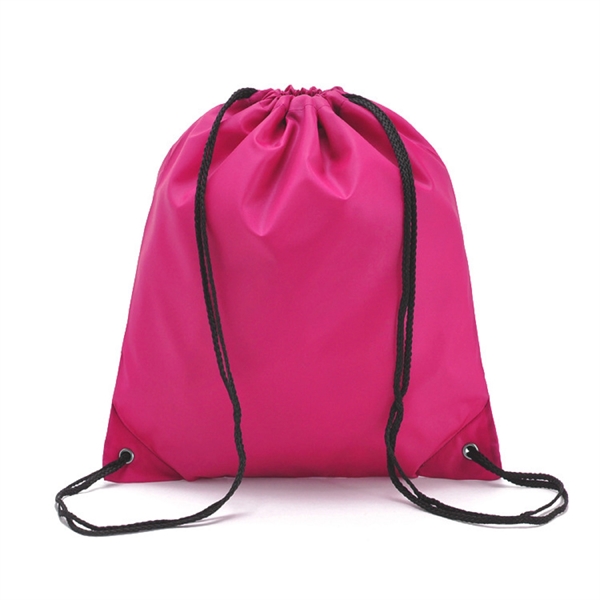 210D Nylon Drawstring Backpack - 210D Nylon Drawstring Backpack - Image 1 of 8