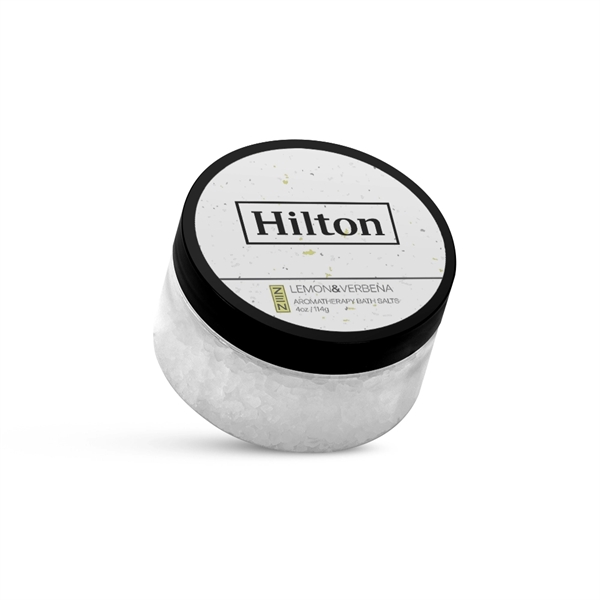 4 oz. Lemon Verbena Bath Salts in Clear Jar with Black Lid - 4 oz. Lemon Verbena Bath Salts in Clear Jar with Black Lid - Image 0 of 0