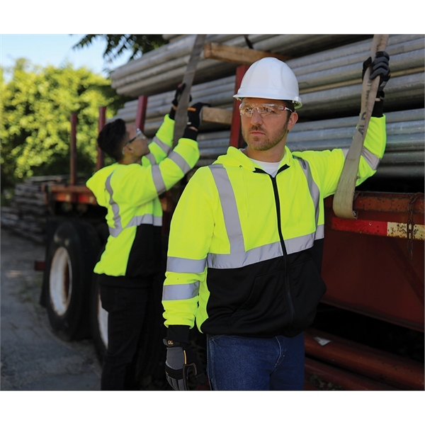 Signal Hi-Vis Full Zip Hoodie - Signal Hi-Vis Full Zip Hoodie - Image 4 of 7