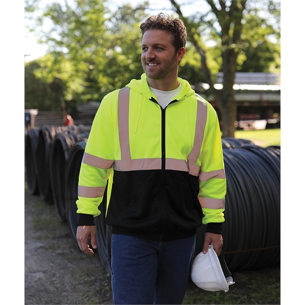 Signal Hi-Vis Full Zip Hoodie - Signal Hi-Vis Full Zip Hoodie - Image 6 of 7