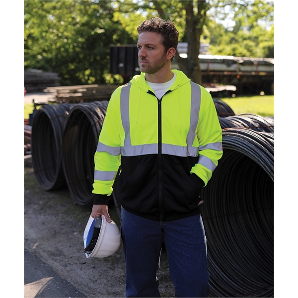 Signal Hi-Vis Full Zip Hoodie - Signal Hi-Vis Full Zip Hoodie - Image 5 of 7