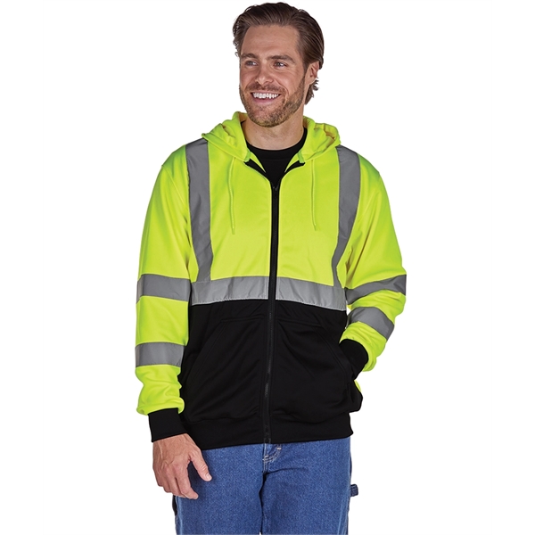 Signal Hi-Vis Full Zip Hoodie - Signal Hi-Vis Full Zip Hoodie - Image 1 of 7