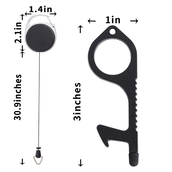 Multifunctional Touchless Door Opener with Stylus Hand Tool - Multifunctional Touchless Door Opener with Stylus Hand Tool - Image 1 of 4