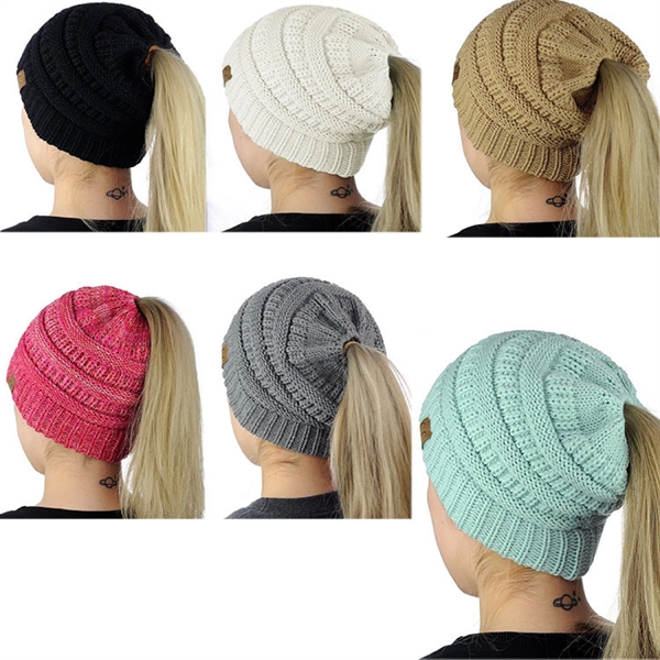 Winter Ponytail Beanie - Winter Ponytail Beanie - Image 0 of 8