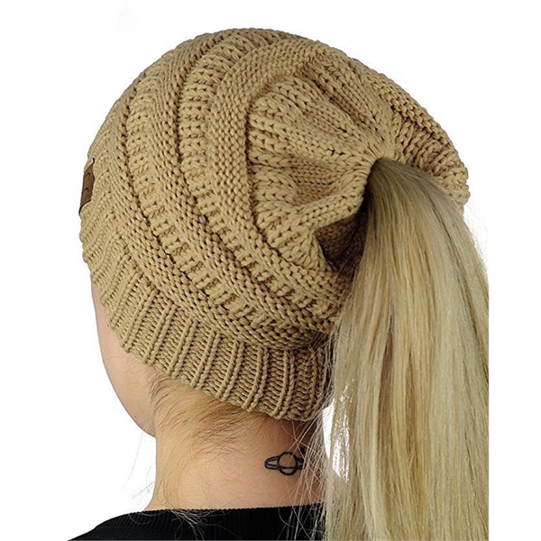Winter Ponytail Beanie - Winter Ponytail Beanie - Image 1 of 8