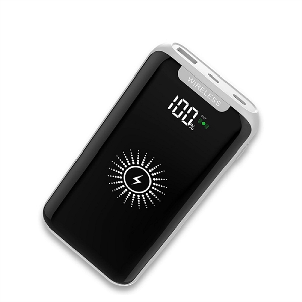 10000mAh Wireless Power Bank Charger - 10000mAh Wireless Power Bank Charger - Image 0 of 4