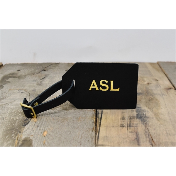 Leather Luggage Tag - Leather Luggage Tag - Image 2 of 5