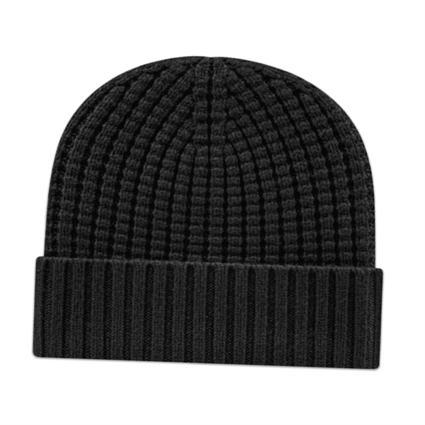 Premium Waffle Knit Toque with Cuff - Premium Waffle Knit Toque with Cuff - Image 2 of 8