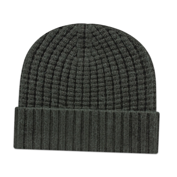 Premium Waffle Knit Toque with Cuff - Premium Waffle Knit Toque with Cuff - Image 4 of 8