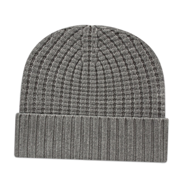 Premium Waffle Knit Toque with Cuff - Premium Waffle Knit Toque with Cuff - Image 1 of 8