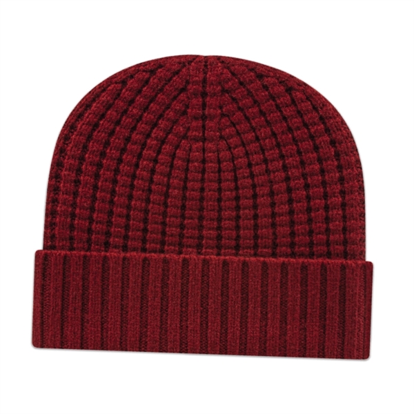 Premium Waffle Knit Toque with Cuff - Premium Waffle Knit Toque with Cuff - Image 6 of 8