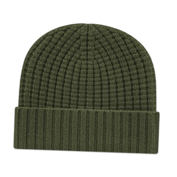Premium Waffle Knit Toque with Cuff - Premium Waffle Knit Toque with Cuff - Image 8 of 8