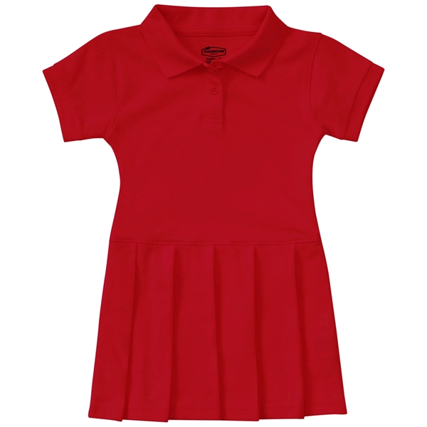 Classroom Uniforms Girls' Pique Polo Dress for Preschool - Classroom Uniforms Girls' Pique Polo Dress for Preschool - Image 3 of 5