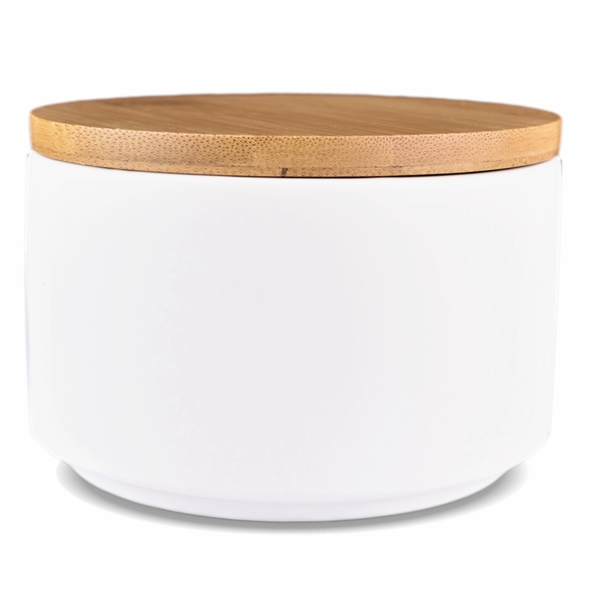 Large 3 Wick Soy Wax Candle with Bamboo Lid 10oz - Large 3 Wick Soy Wax Candle with Bamboo Lid 10oz - Image 5 of 6