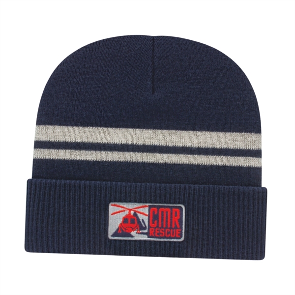 Reflective Knit Toque with Cuff - Reflective Knit Toque with Cuff - Image 0 of 4