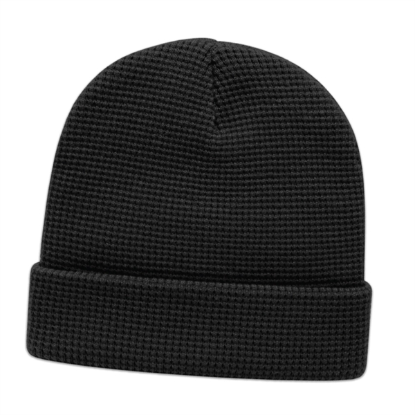 Waffle Knit Toque with Cuff - Waffle Knit Toque with Cuff - Image 2 of 4