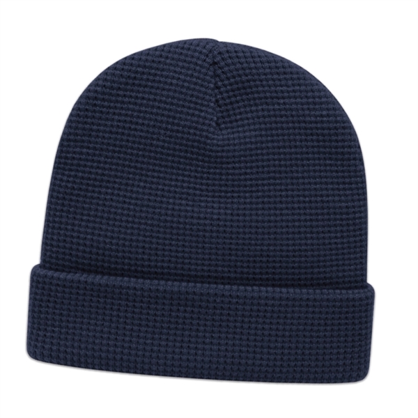 Waffle Knit Toque with Cuff - Waffle Knit Toque with Cuff - Image 4 of 4
