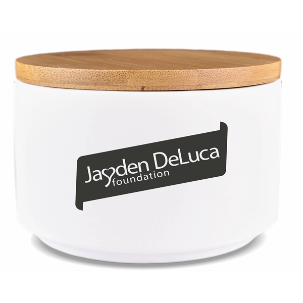 Large 3 Wick Soy Wax Candle with Bamboo Lid 10oz - Large 3 Wick Soy Wax Candle with Bamboo Lid 10oz - Image 3 of 6