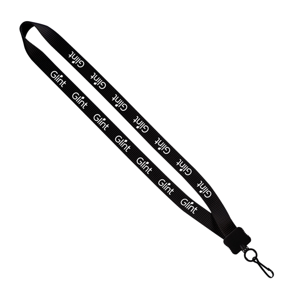 Smooth Nylon Lanyard with Plastic Clamshell & Swivel Snap Ho