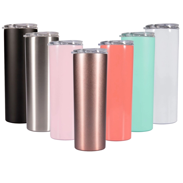 20 oz Skinny Straight Wine Tumbler With Lid - 20 oz Skinny Straight Wine Tumbler With Lid - Image 15 of 19