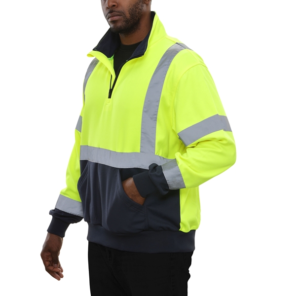 QUARTER ZIP FLEECE SWEATSHIRT - QUARTER ZIP FLEECE SWEATSHIRT - Image 1 of 2
