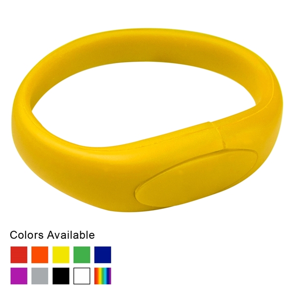 Oval Silicone Wristband USB Flash Drive 2.0 - Oval Silicone Wristband USB Flash Drive 2.0 - Image 0 of 27