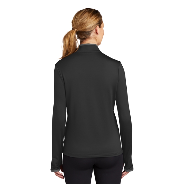 Nike Ladies Dri-FIT Stretch 1/2-Zip Cover-Up 7.6 oz. Jacket - Nike Ladies Dri-FIT Stretch 1/2-Zip Cover-Up 7.6 oz. Jacket - Image 1 of 11