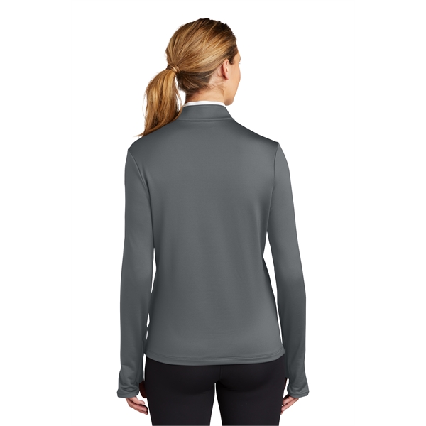 Nike Ladies Dri-FIT Stretch 1/2-Zip Cover-Up 7.6 oz. Jacket - Nike Ladies Dri-FIT Stretch 1/2-Zip Cover-Up 7.6 oz. Jacket - Image 4 of 11