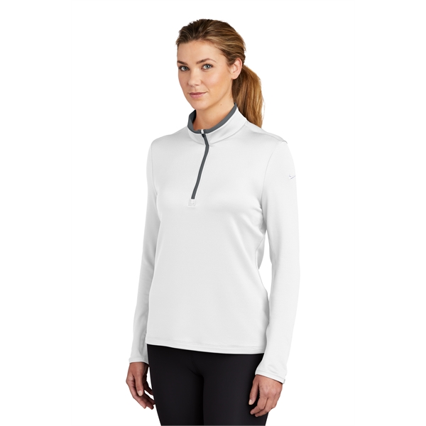 Nike Ladies Dri-FIT Stretch 1/2-Zip Cover-Up 7.6 oz. Jacket - Nike Ladies Dri-FIT Stretch 1/2-Zip Cover-Up 7.6 oz. Jacket - Image 7 of 11