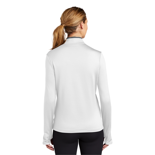 Nike Ladies Dri-FIT Stretch 1/2-Zip Cover-Up 7.6 oz. Jacket - Nike Ladies Dri-FIT Stretch 1/2-Zip Cover-Up 7.6 oz. Jacket - Image 8 of 11